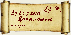 Ljiljana Marošanin vizit kartica